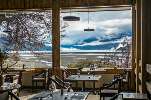 Views of Lago Grey from the hotels dining room 1