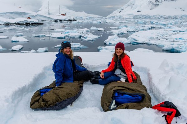 Activities in Antarctica camping
