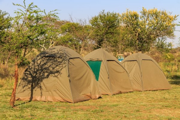 Safari campsite in Serengeti National Park