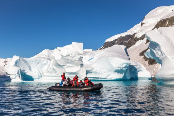Zodiac excursion in Antarctica
