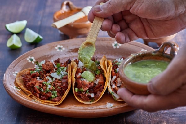 traditional Mexican dishes Tacos al pastor