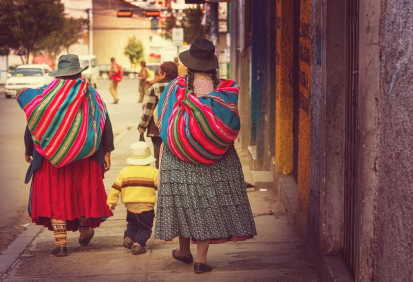 Cholitas in La Paz Bolivia