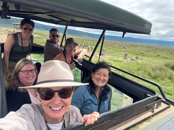 Tanzania safari with Tara from Viva and other tourist on a game drive