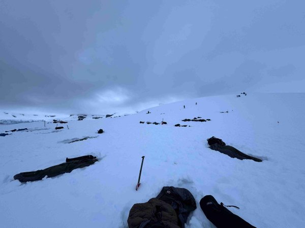 Camping in Antarctica