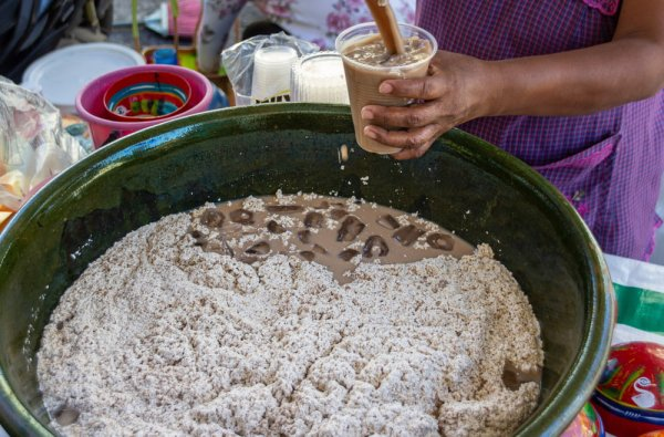 best local dishes in Mexico Oaxaca tejate drink